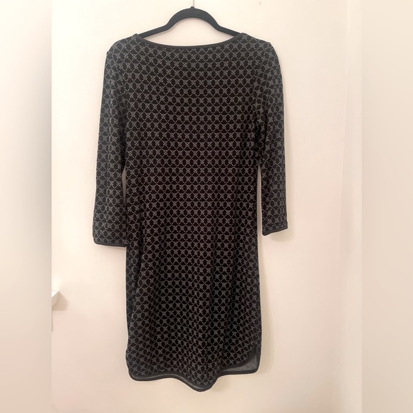 MAX STUDIO XS black and white patterned midi dress. - Picture 2 of 5